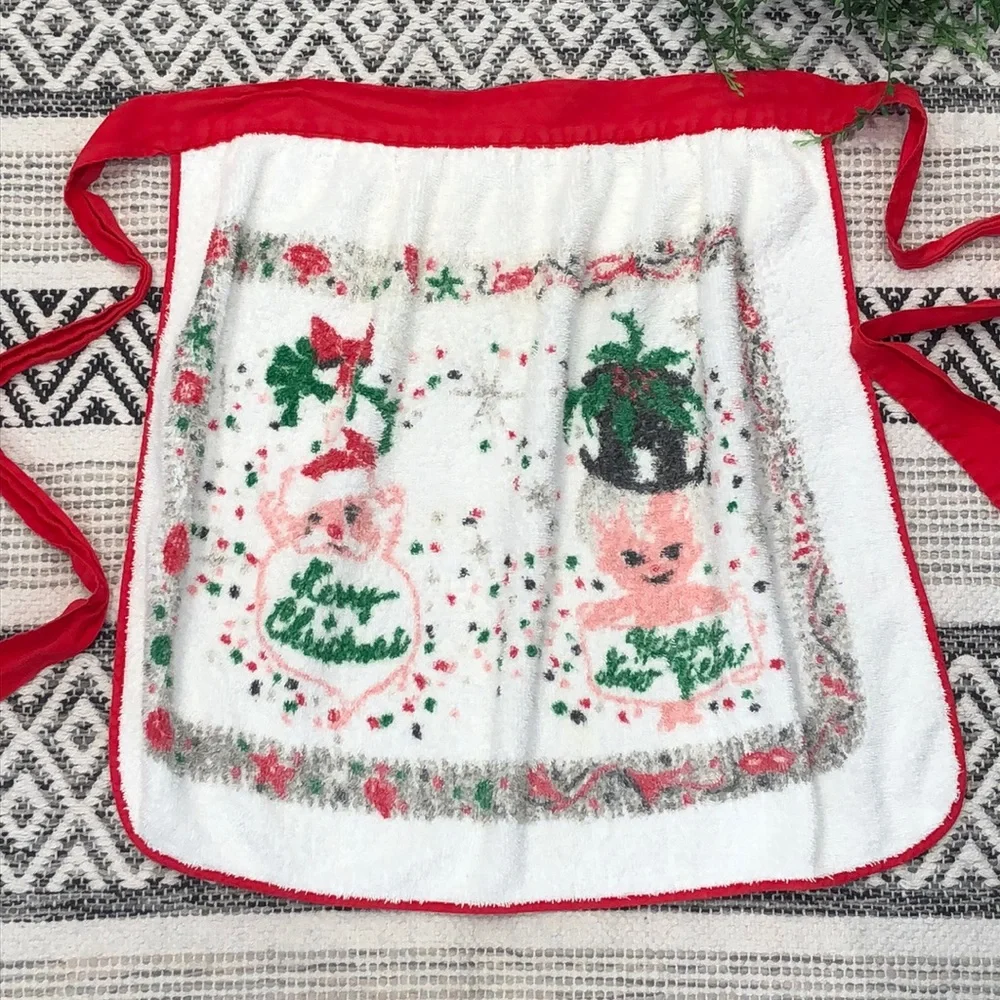 Vintage terrycloth apron